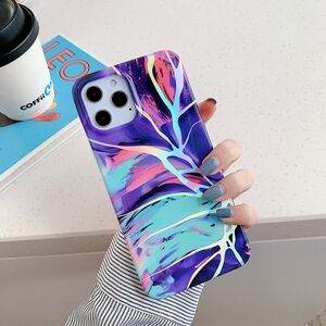 iPhone 12 Case, iPhone 12 Pro Case, iPhone 12 Pro Max Case Marble Electroplated